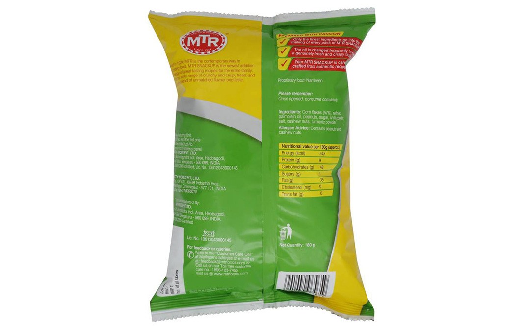 MTR Sanckup Corn Flakes Mixture Crispy Crunchy   Pack  180 grams